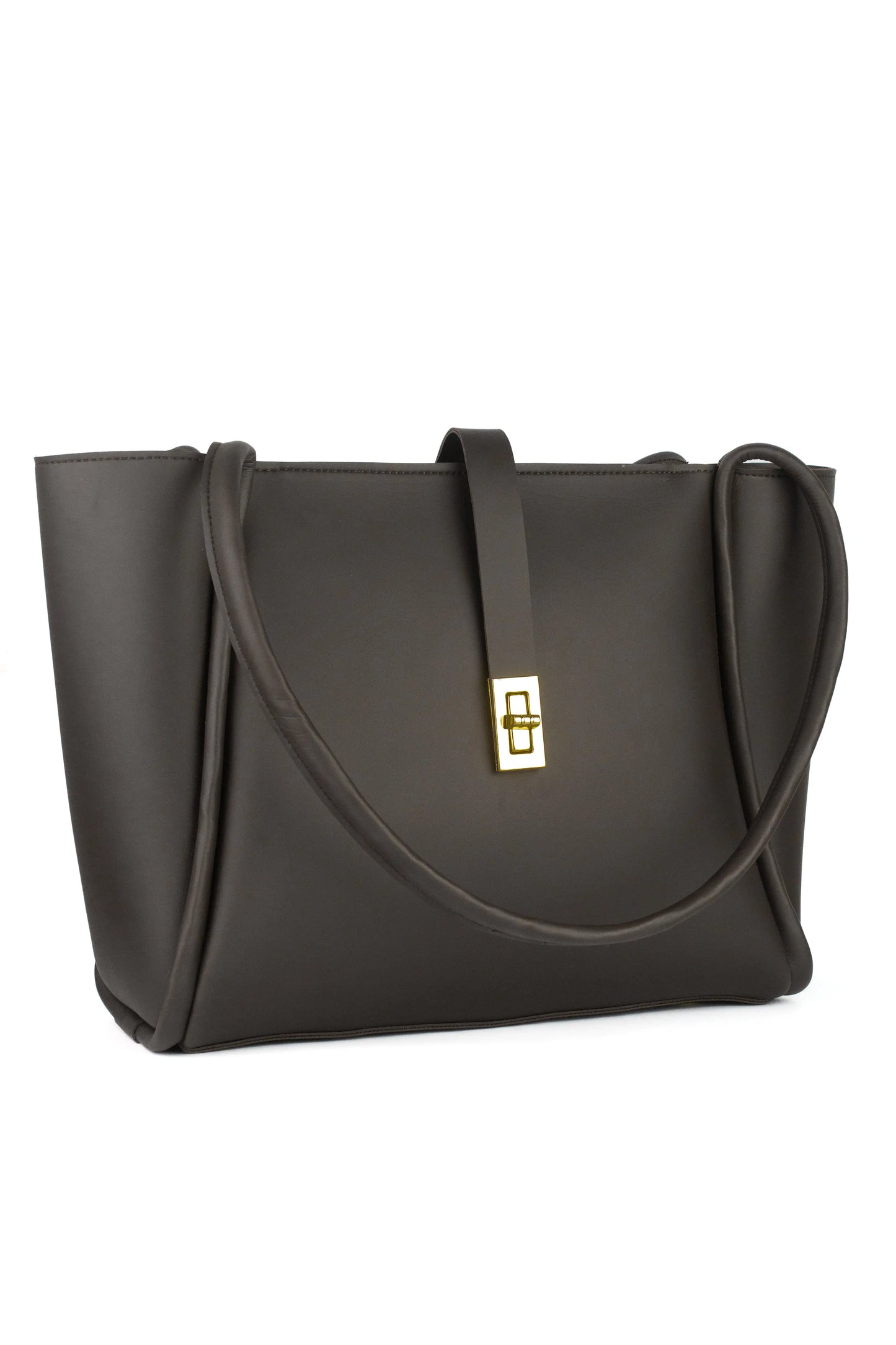 Sorrel Tote Brown detail — structured minimal tote JADI Pakistan