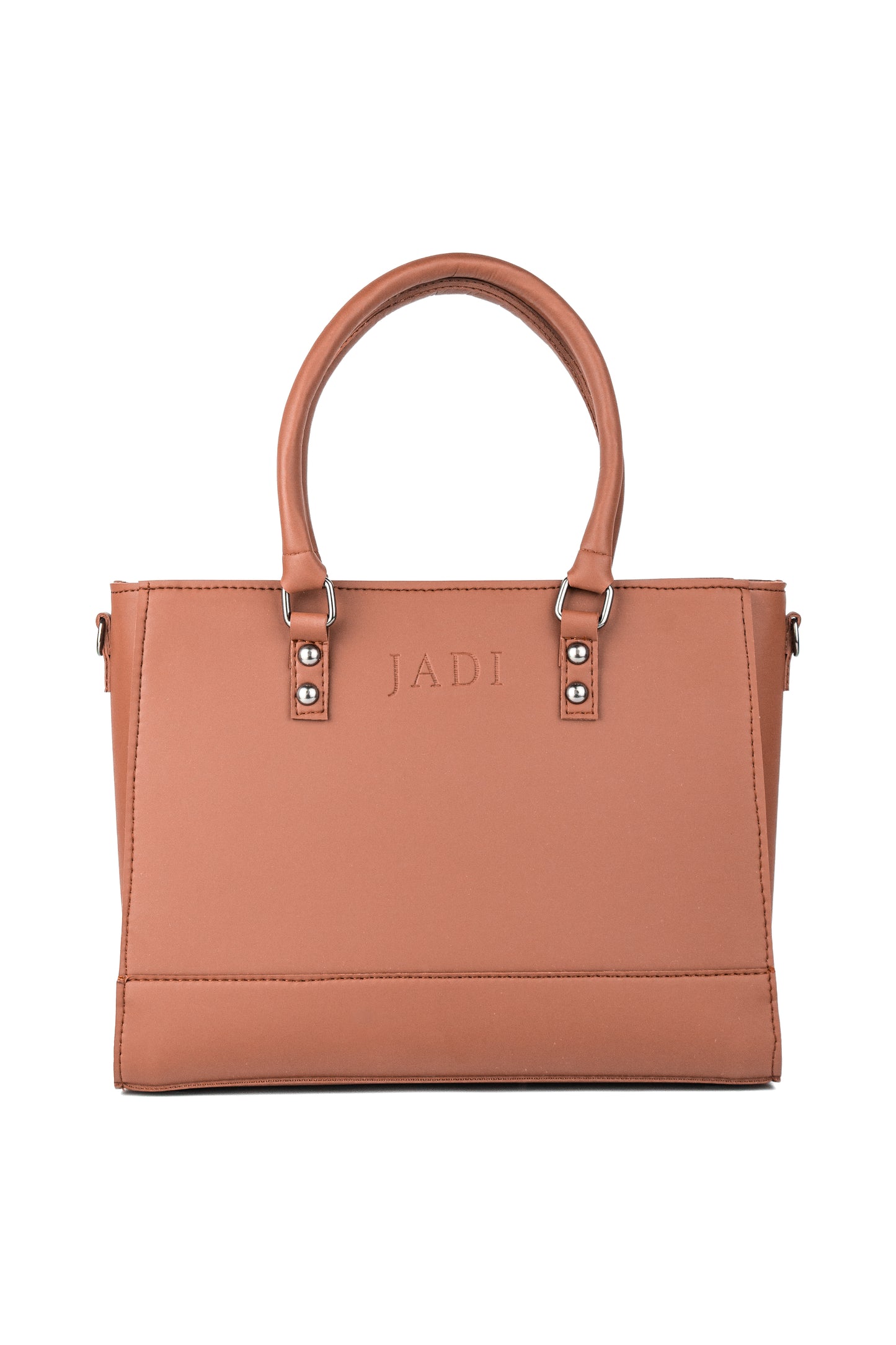 Soléa Handbag Brown front view — quiet luxury handbag Pakistan