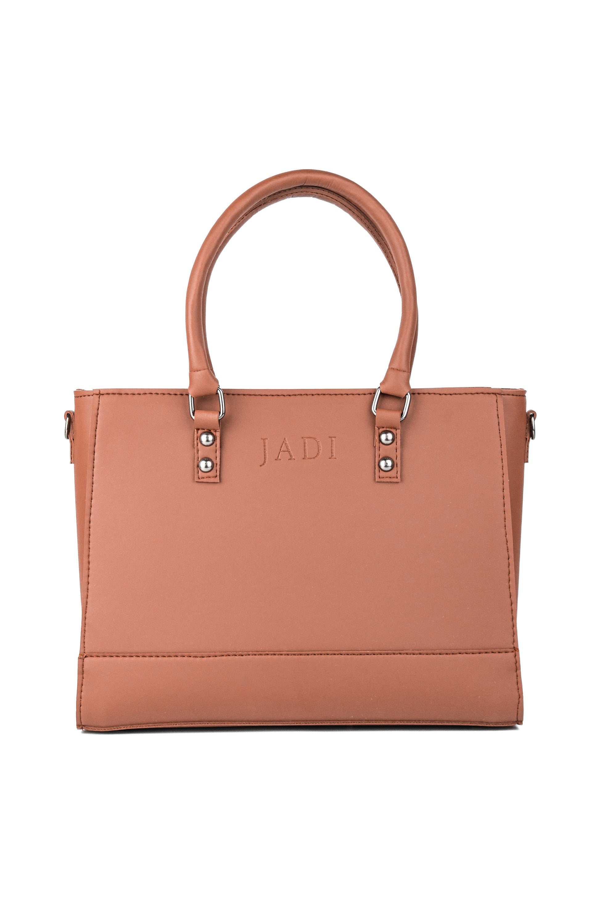 Soléa Handbag Brown front view — quiet luxury handbag Pakistan