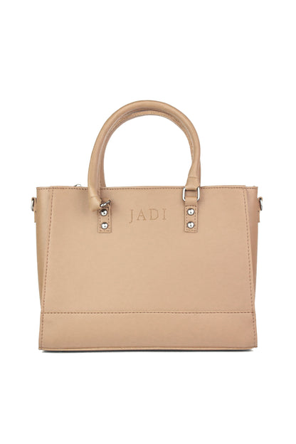 Soléa Handbag Beige front view — quiet luxury handbag Pakistan