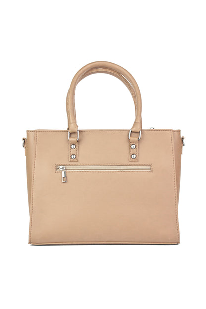 Soléa Handbag Beige detail — structured minimal bag JADI Pakistan