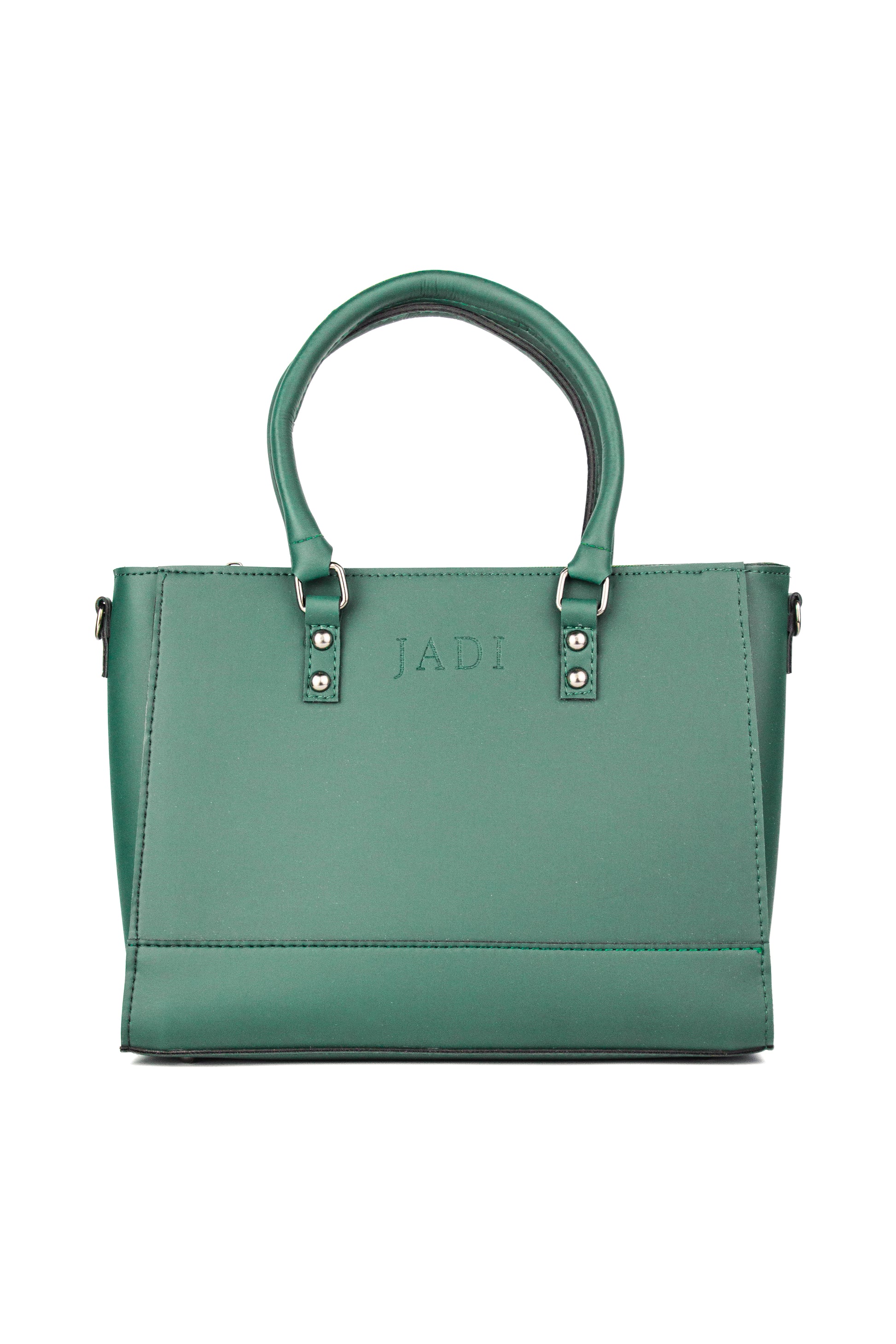Soléa Handbag Teal front view — quiet luxury handbag Pakistan