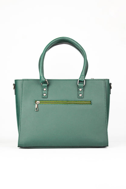 Soléa Handbag Teal detail — nature-inspired minimal bag JADI
