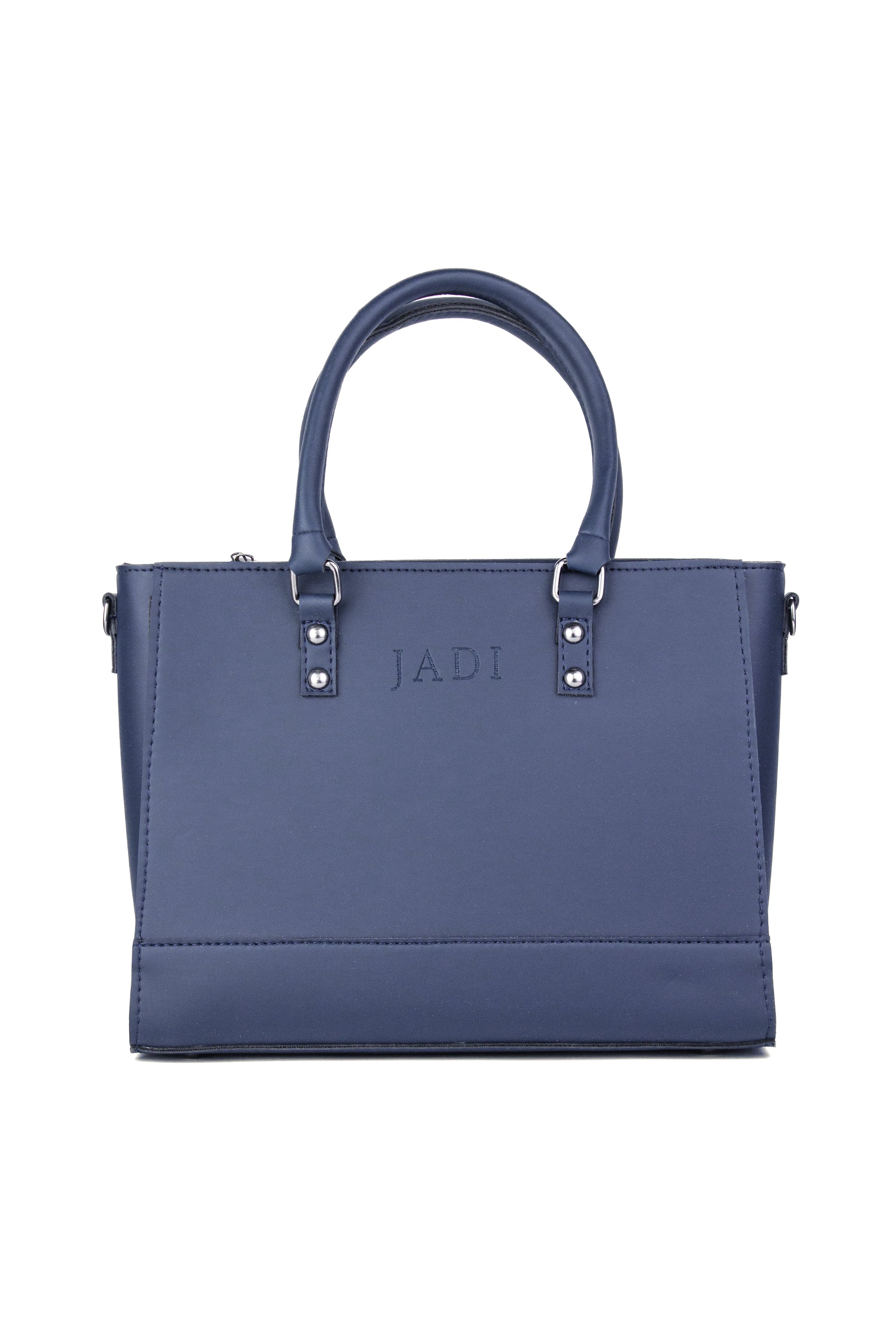 Soléa Handbag Blue front view — quiet luxury handbag Pakistan