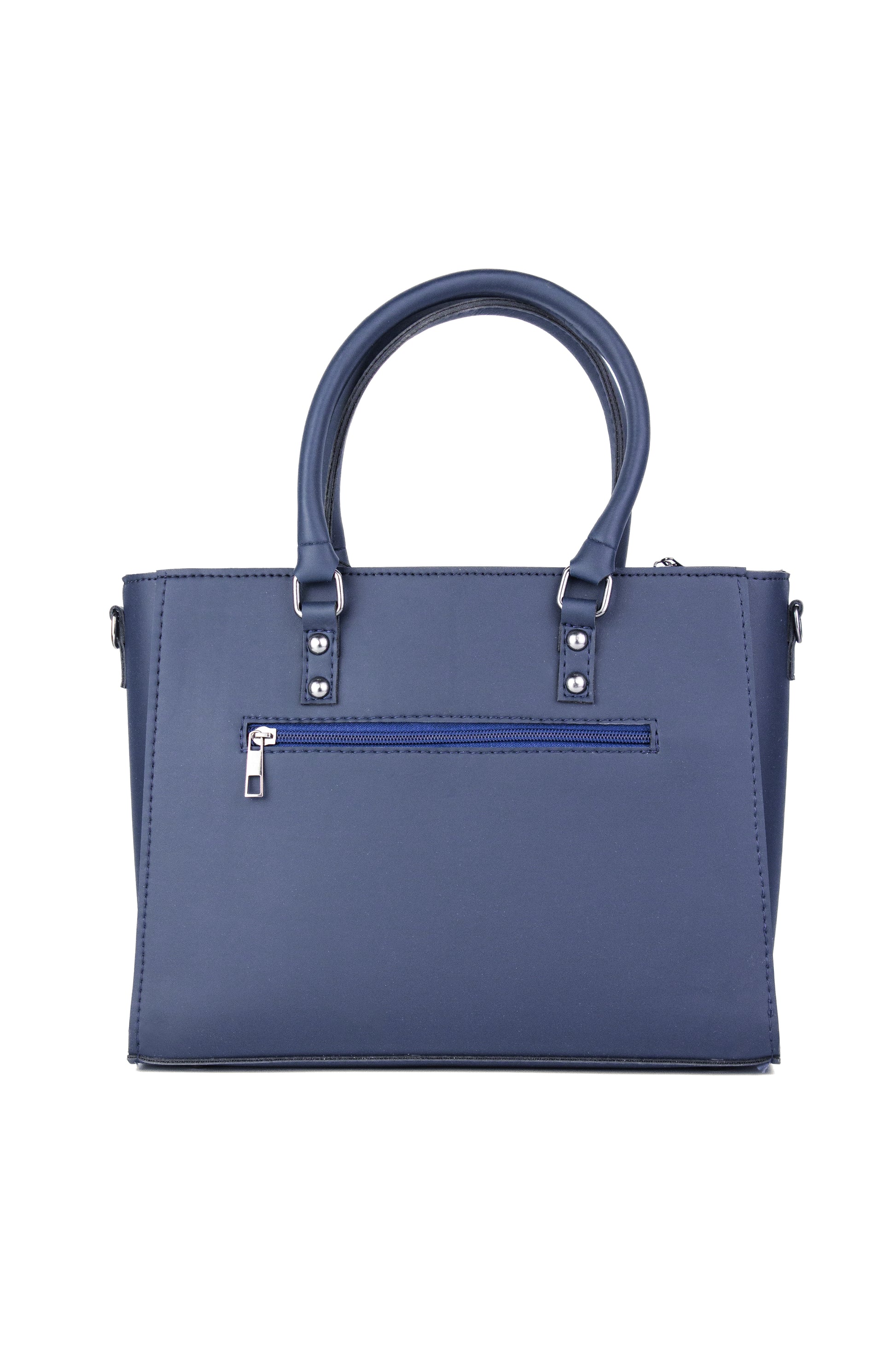 Soléa Handbag Blue detail — structured minimal bag JADI