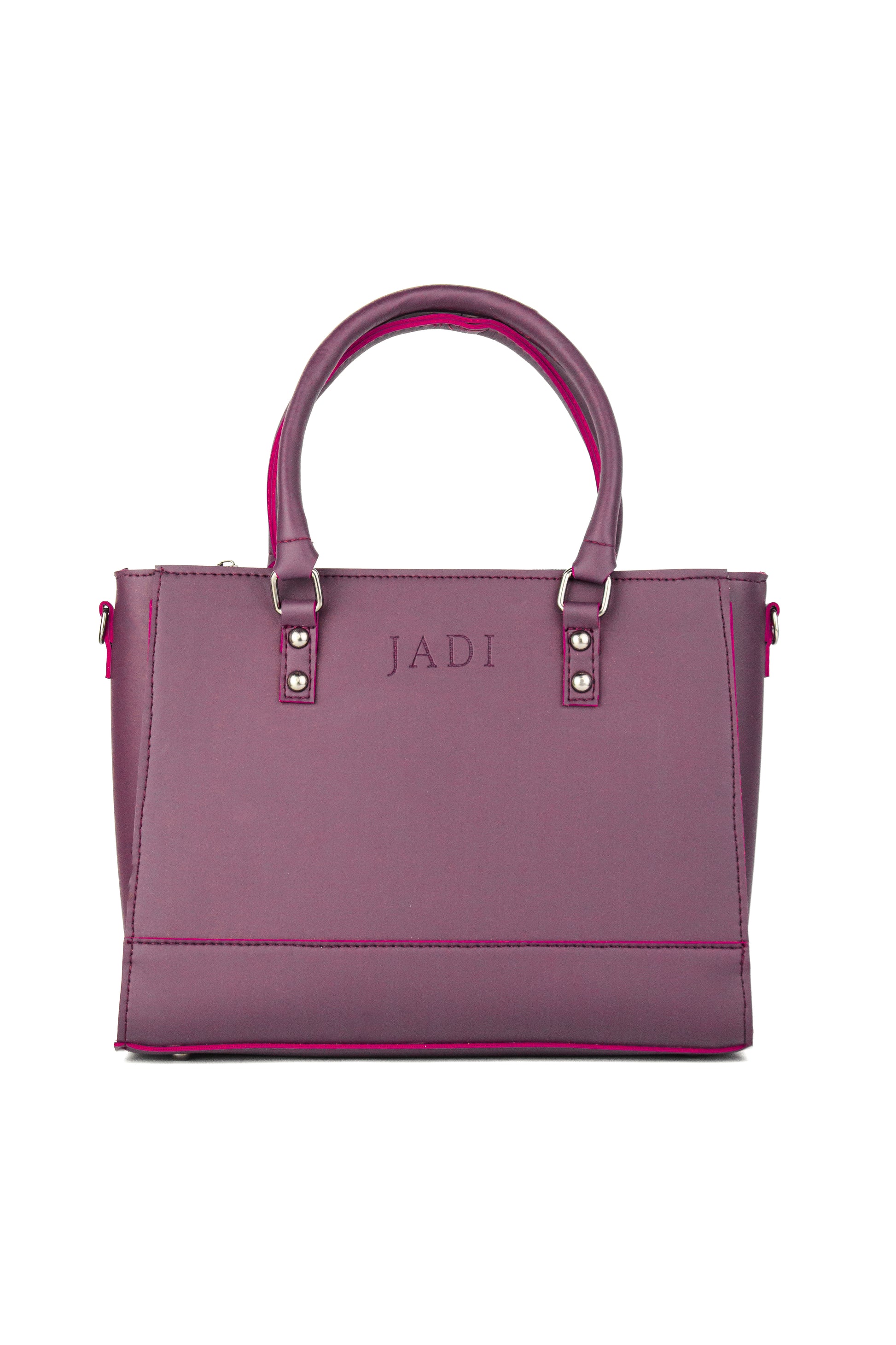 Soléa Handbag Maroon front view — quiet luxury handbag Pakistan