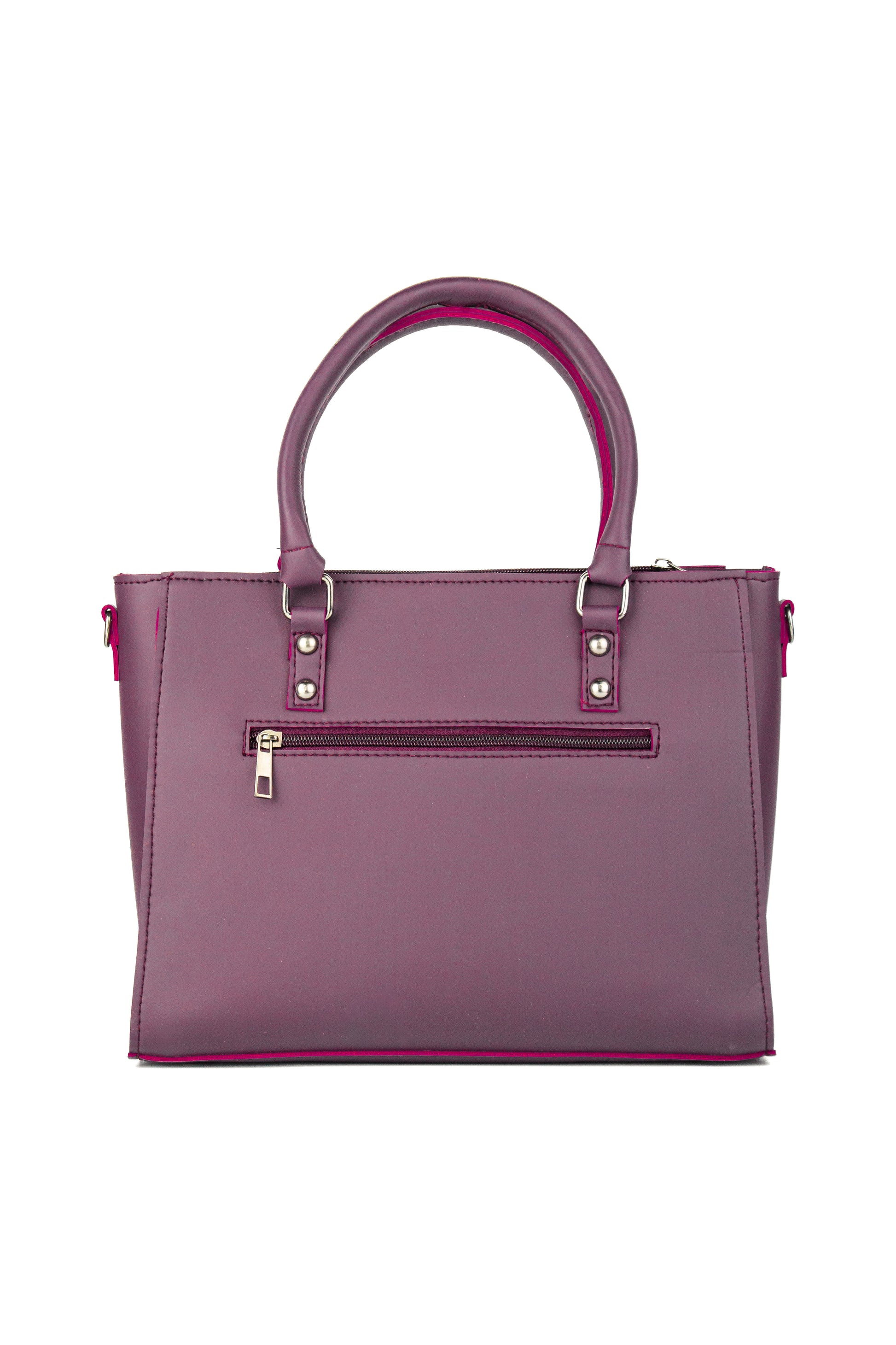 Soléa Handbag Maroon detail — structured minimal bag JADI