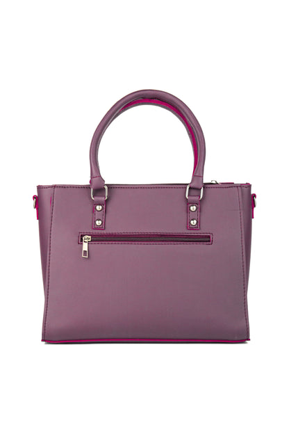 Soléa Handbag Maroon detail — structured minimal bag JADI