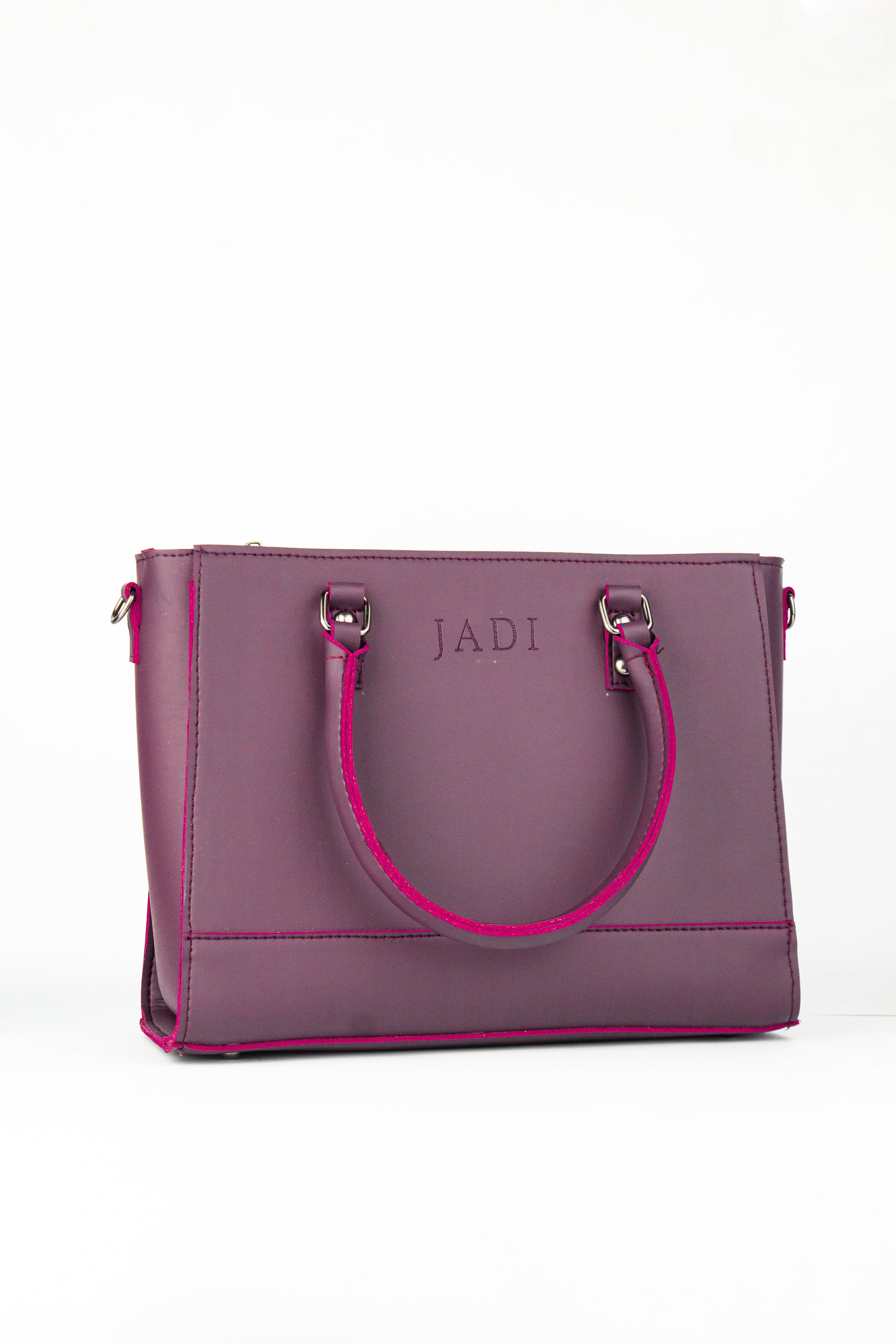 Soléa Handbag Maroon flat lay — JADI Pakistan quiet luxury