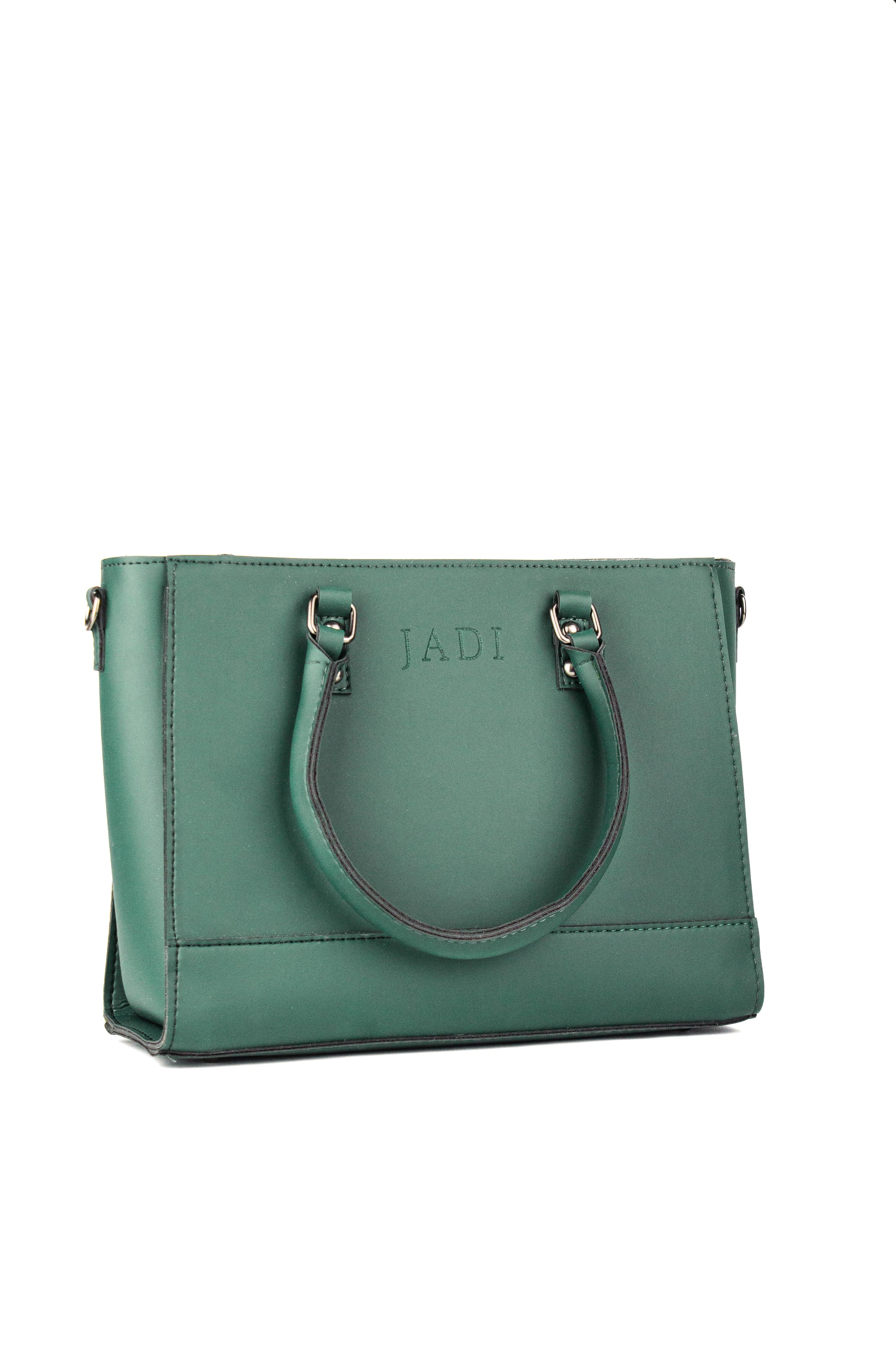 Soléa Handbag Teal flat lay — JADI quiet luxury Pakistan