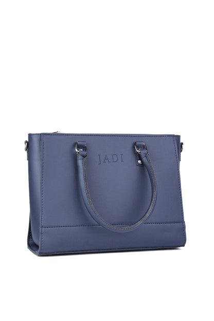 Soléa Handbag Blue flat lay — JADI Pakistan quiet luxury