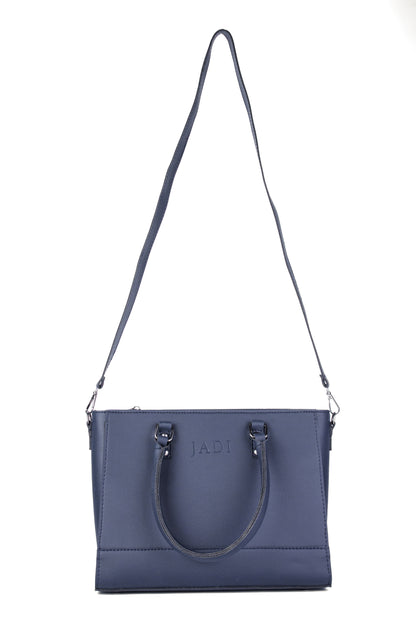 Soléa Handbag Blue lifestyle — minimal luxury handbag Pakistan