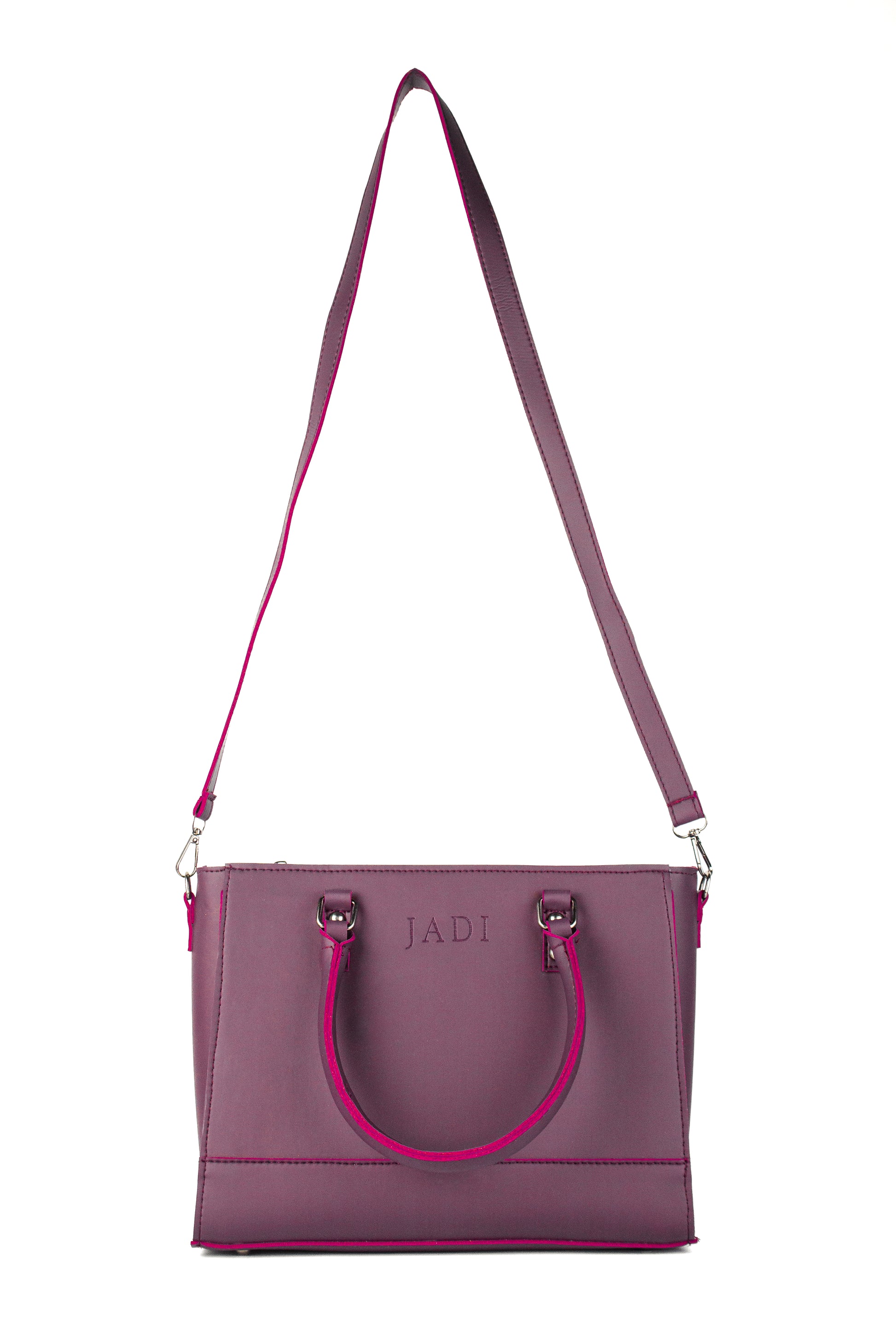 Soléa Handbag Maroon lifestyle — minimal luxury handbag Pakistan
