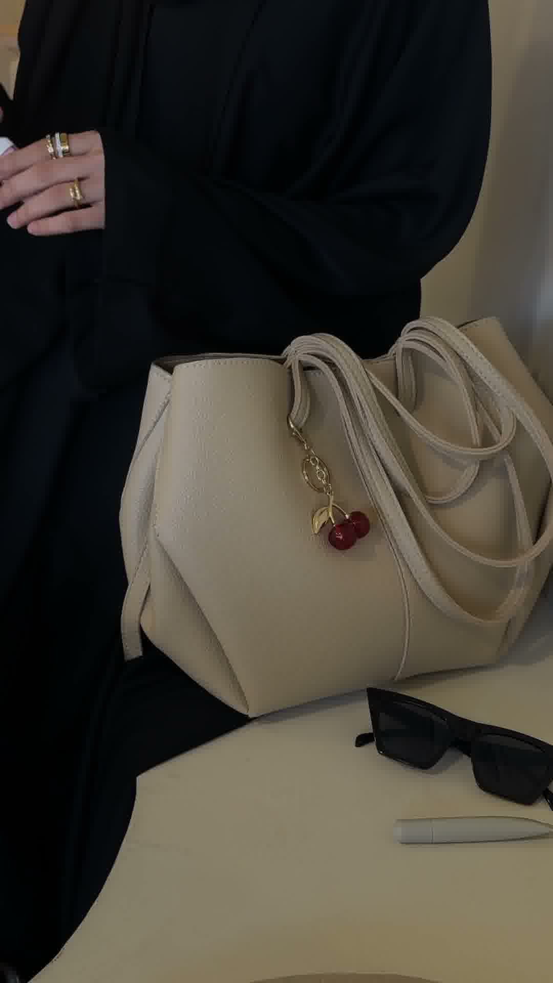 Savia Tote Ivory Beige lifestyle — JADI minimal tote bag