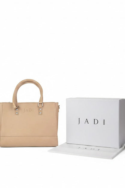 Soléa Handbag Beige side view — JADI minimal structured handbag